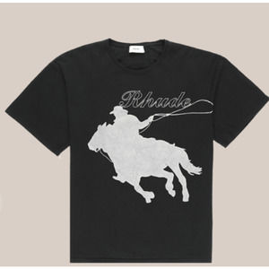 Rhude Lasso Cowboy Boxy T-Shirt